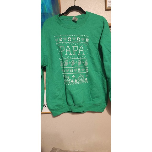 Sweatshirt set Nana & Papa red & green Christmas sweaters medium & large holiday - Picture 11 of 11